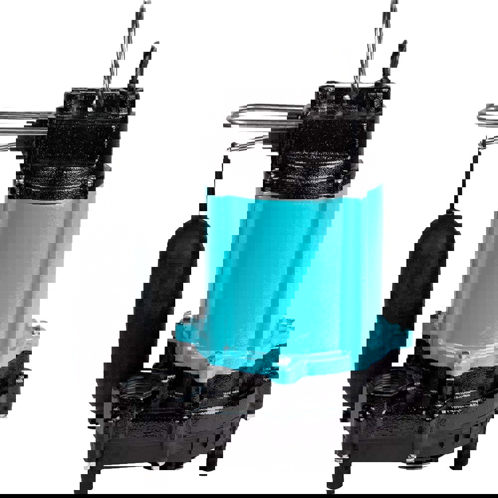 Sump Sewage & Effluent Pump: Integral Diaphragm, 1/2 hp, 6.5A, 115V